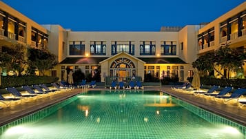 Indoor pool, 2 outdoor pools, sun loungers, lifeguards on site