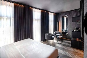 Suite Deluxe, 1 cama King size | Sábanas de algodón egipcio, ropa de cama de alta calidad y edredón