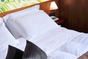Habitación individual | Edredones de plumas, minibar, caja fuerte y escritorio