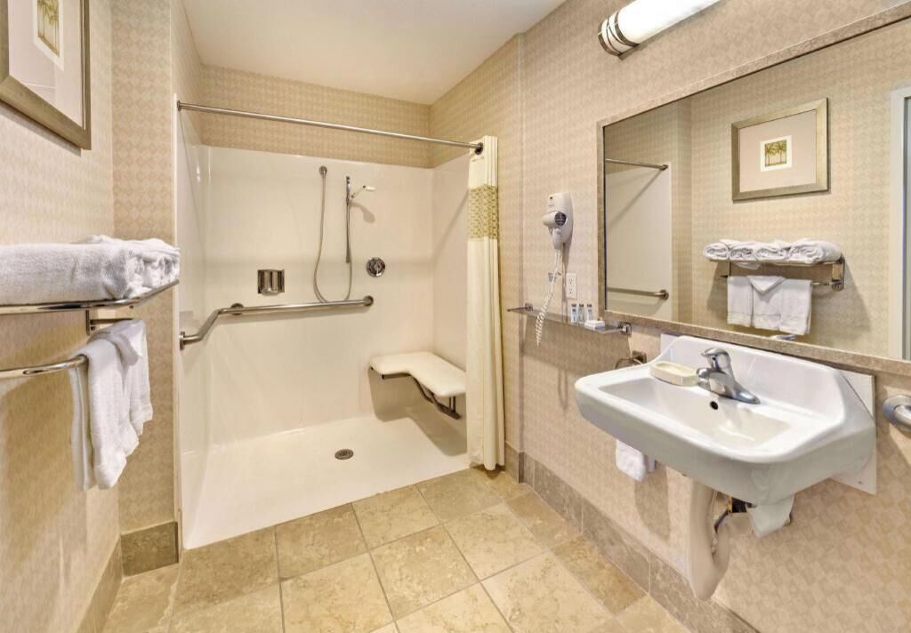 Free toiletries, hair dryer