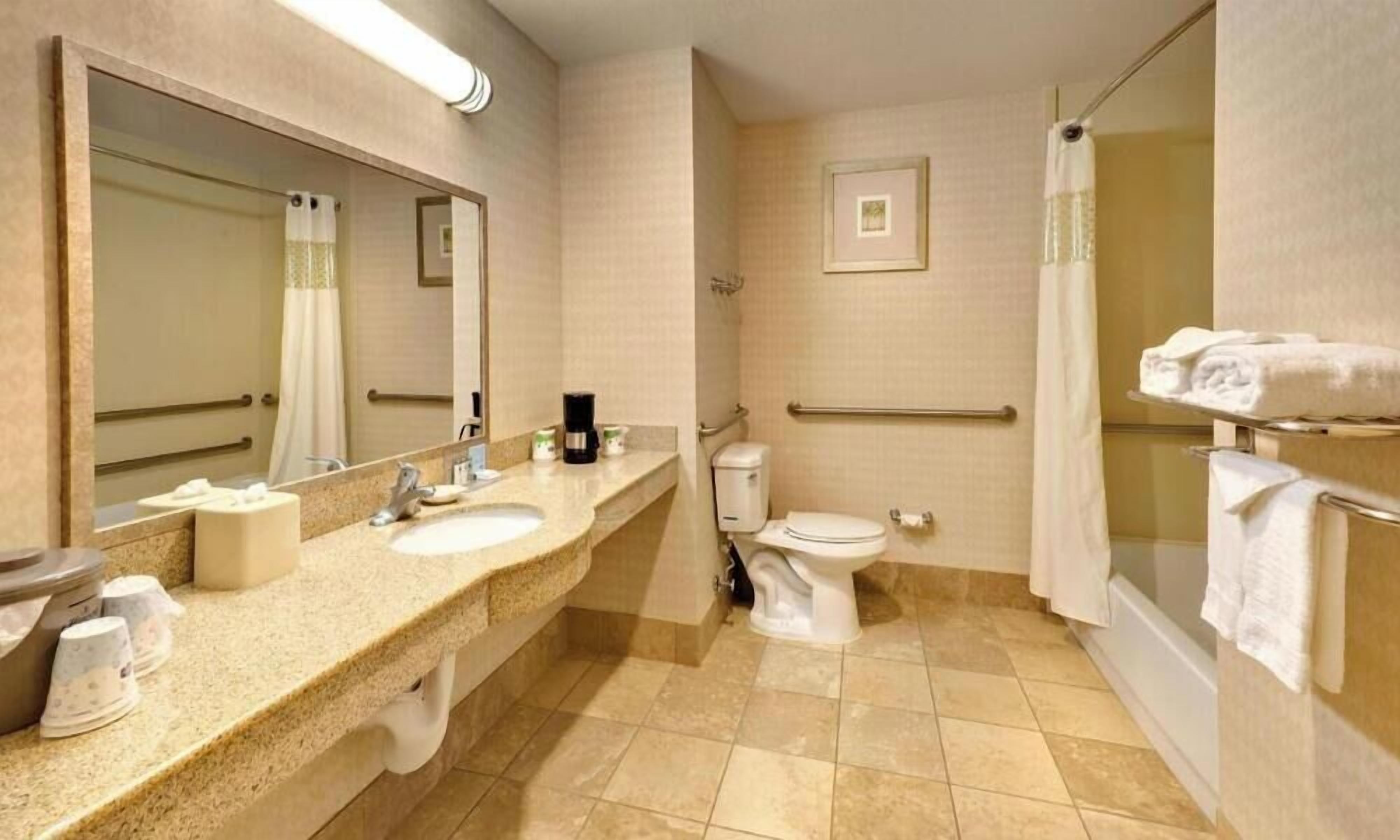 Free toiletries, hair dryer