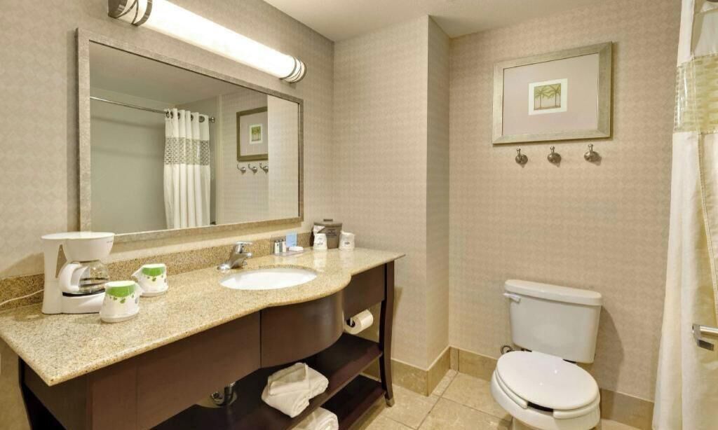 Free toiletries, hair dryer