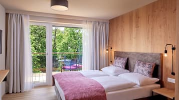 Hypoallergeen beddengoed, pillowtop-bedden, een kluis op de kamer