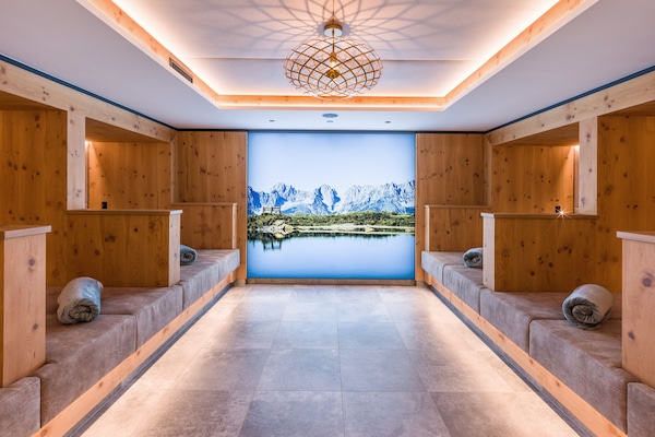 Sauna, steam room, body treatments, hot stone massages, sports massages