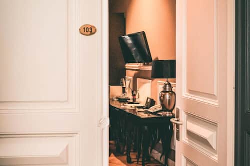 Shared fridge, espresso maker