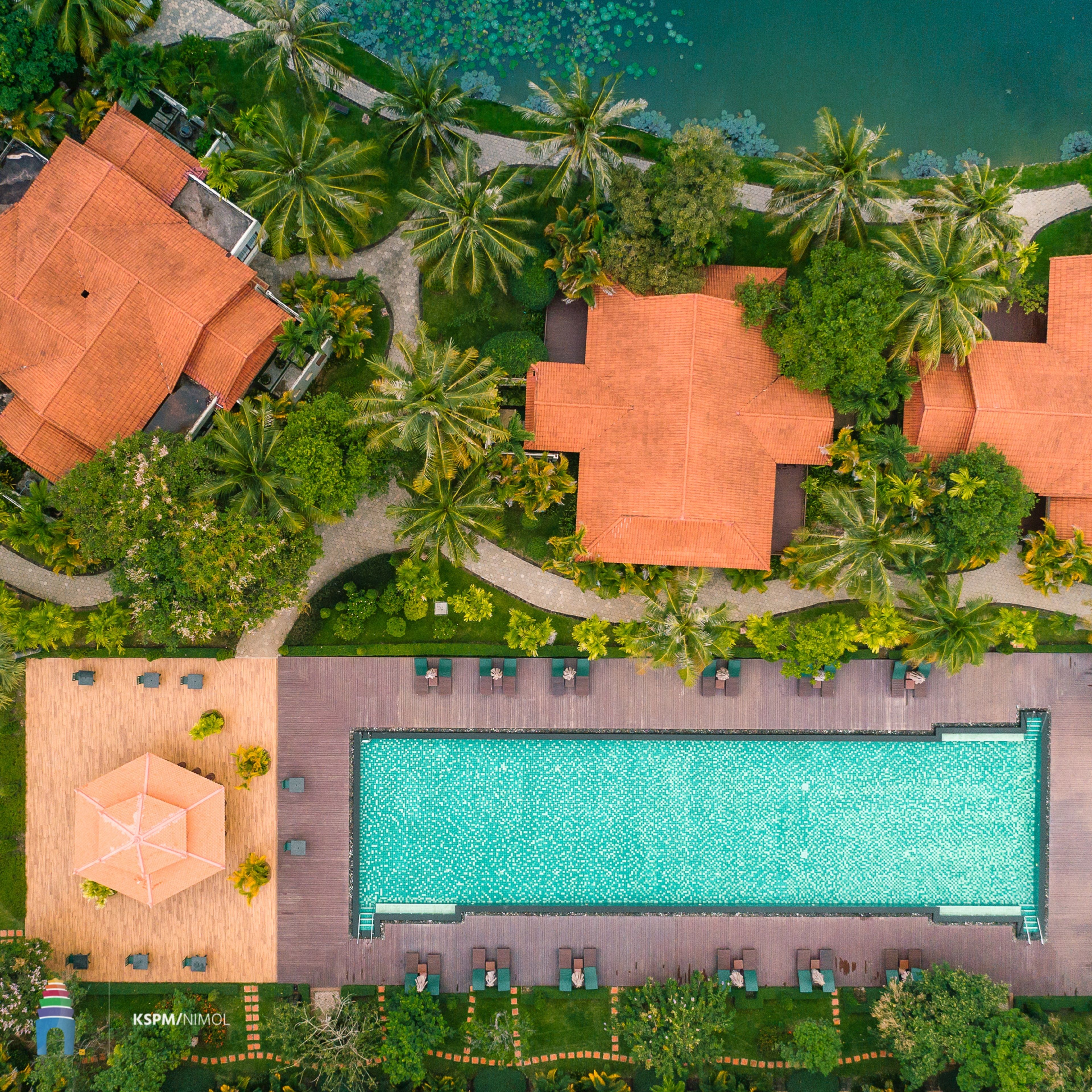 2 albercas al aire libre, sombrillas en la alberca y camastros 