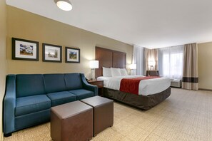 Suite, 1 King Bed, Non Smoking | Desk, blackout drapes, iron/ironing board, free cribs/infant beds - Comfort Inn & Suites Near University of Wyoming (Laramie)