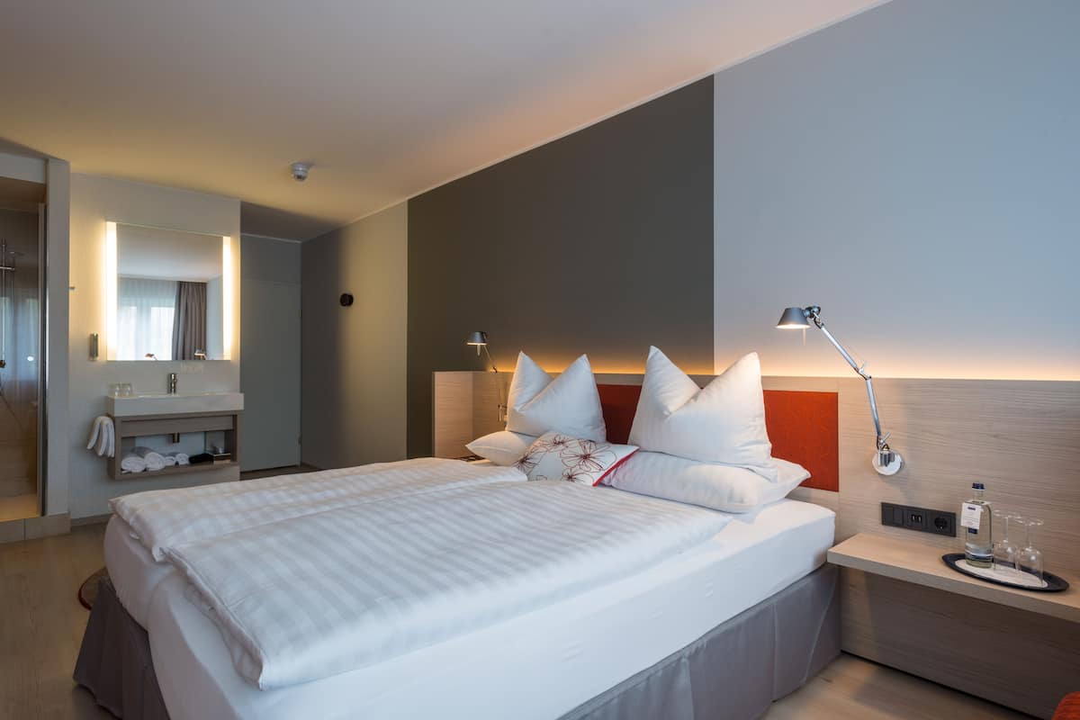 Lakens van Egyptisch katoen, luxe beddengoed, donzen dekbedden