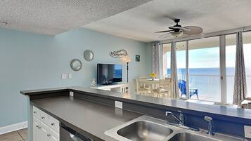 Condo, 1 Bedroom, Ocean View (T1 1105 - No Pets) | Private kitchen | Coffee/tea maker