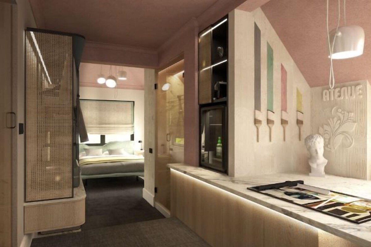 Literie de qualité supérieure, couette en duvet d'oie, minibar