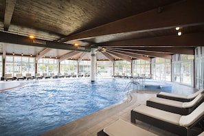 Indoor pool, seasonal outdoor pool
