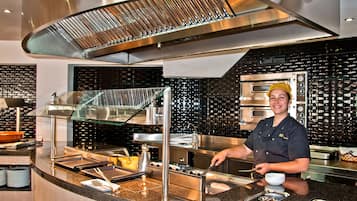 Daily buffet breakfast (EUR 14 per person)