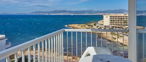 Vista a la playa o el mar
