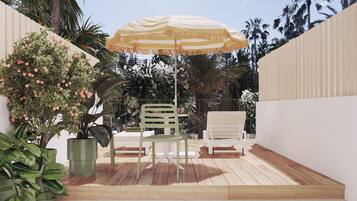 Premium tweepersoonskamer, balkon (BRUNCH UNLIMITED) | Terras