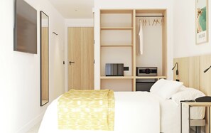 Chambre simple supérieure, balcon (BRUNCH UNLIMITED) | Coffre-fort, bureau, accÚs au Wi-Fi (inclus), literie fournie