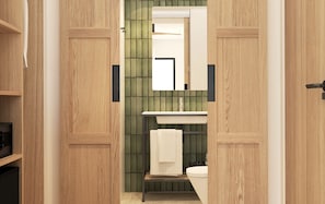 Single Room, Balcony (BRUNCH UNLIMITED) | Bathroom | Hair dryer, towels, soap, toilet paper - Tangerine by Honne Hotels - Adults Only ¨New Opennig¨ (Calvia)