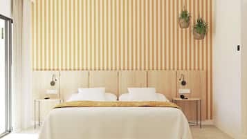 Habitación Premium doble, balcón (BRUNCH UNLIMITED) | Caja fuerte, escritorio, wifi gratis y ropa de cama