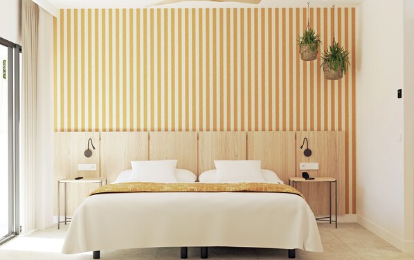 Chambre Prestige double, balcon (BRUNCH UNLIMITED) | Coffre-fort, bureau, accĂšs au Wi-Fi (inclus), literie fournie