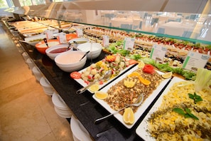 Daily buffet breakfast (EUR 28 per person)