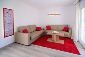 Minibar, desk, blackout curtains, iron/ironing board - Cala Llenya Resort Ibiza - Hotel (Santa Eulalia del Rio)