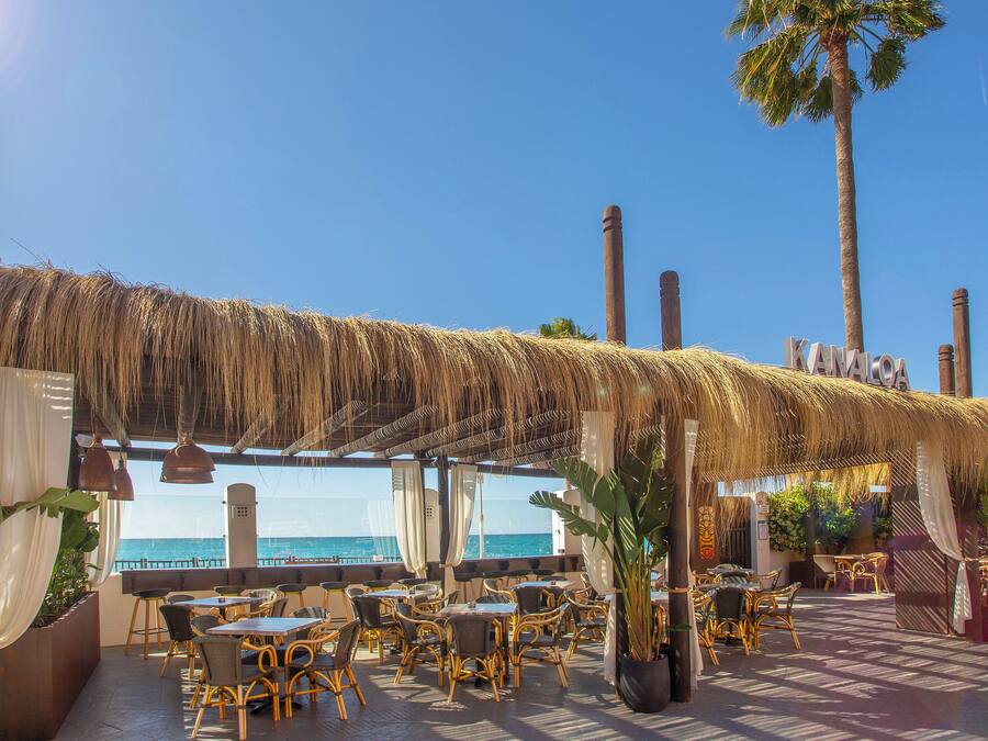 Breakfast, dinner served; international cuisine, pool views