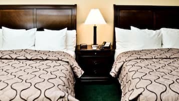 Standard Double Room, 2 Queen Beds | Desk, iron/ironing board, free cribs/infant beds, rollaway beds