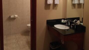 Free toiletries, hair dryer, towels, soap