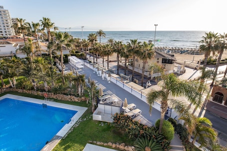 On the beach. Mac Puerto Marina Benalmadena