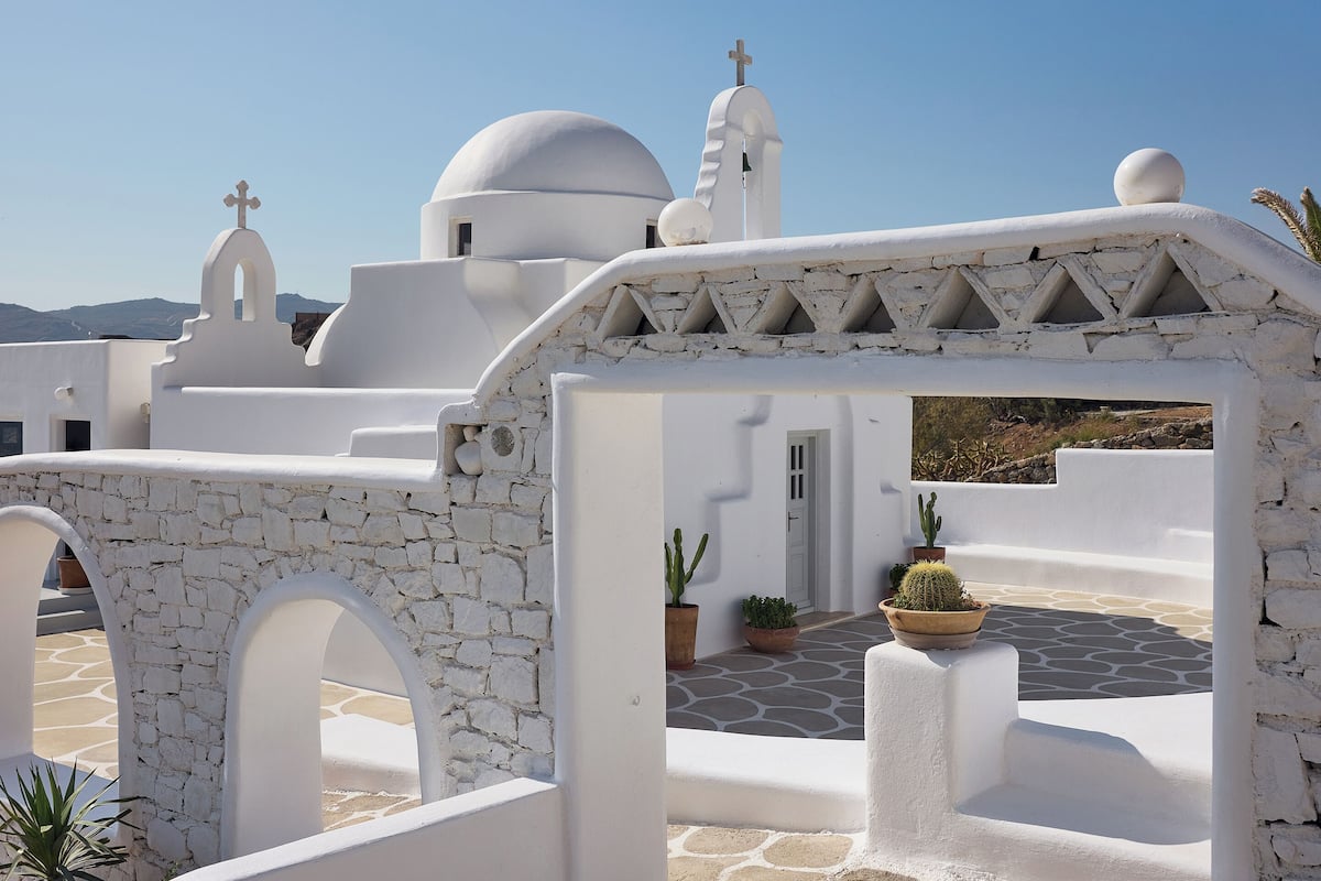 outdoor wedding area