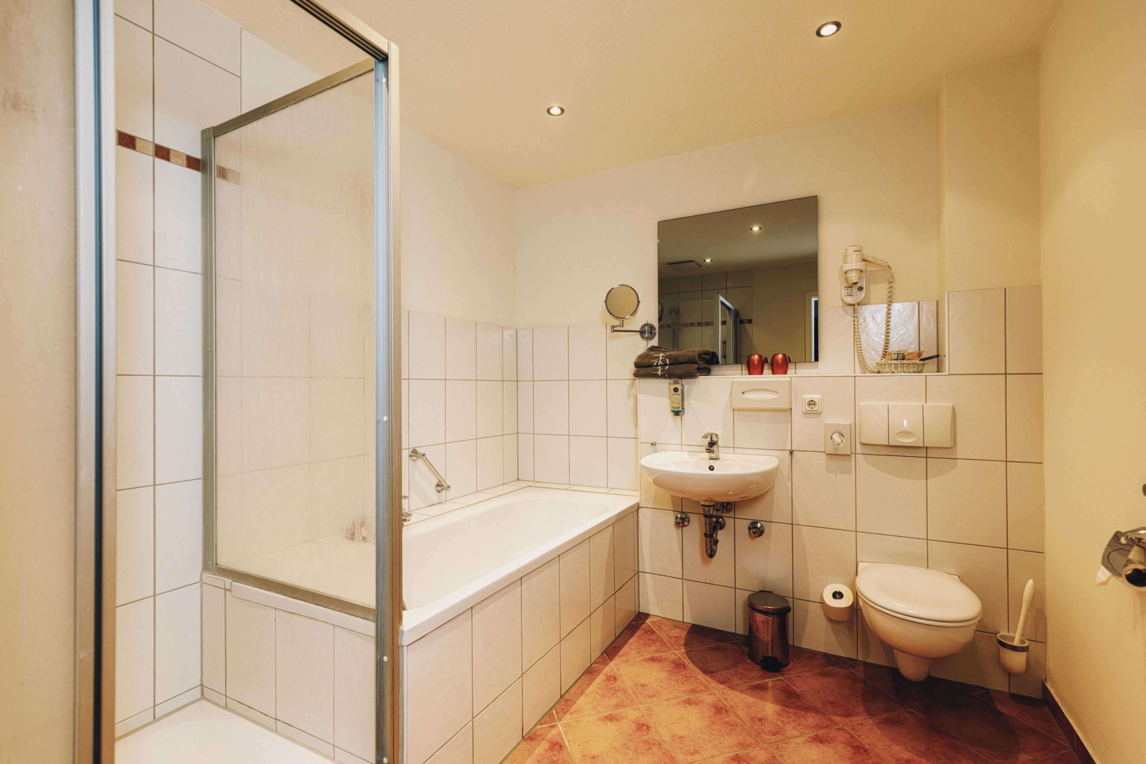 superior room | bathroom | free toiletries, hair dryer, towels, soap