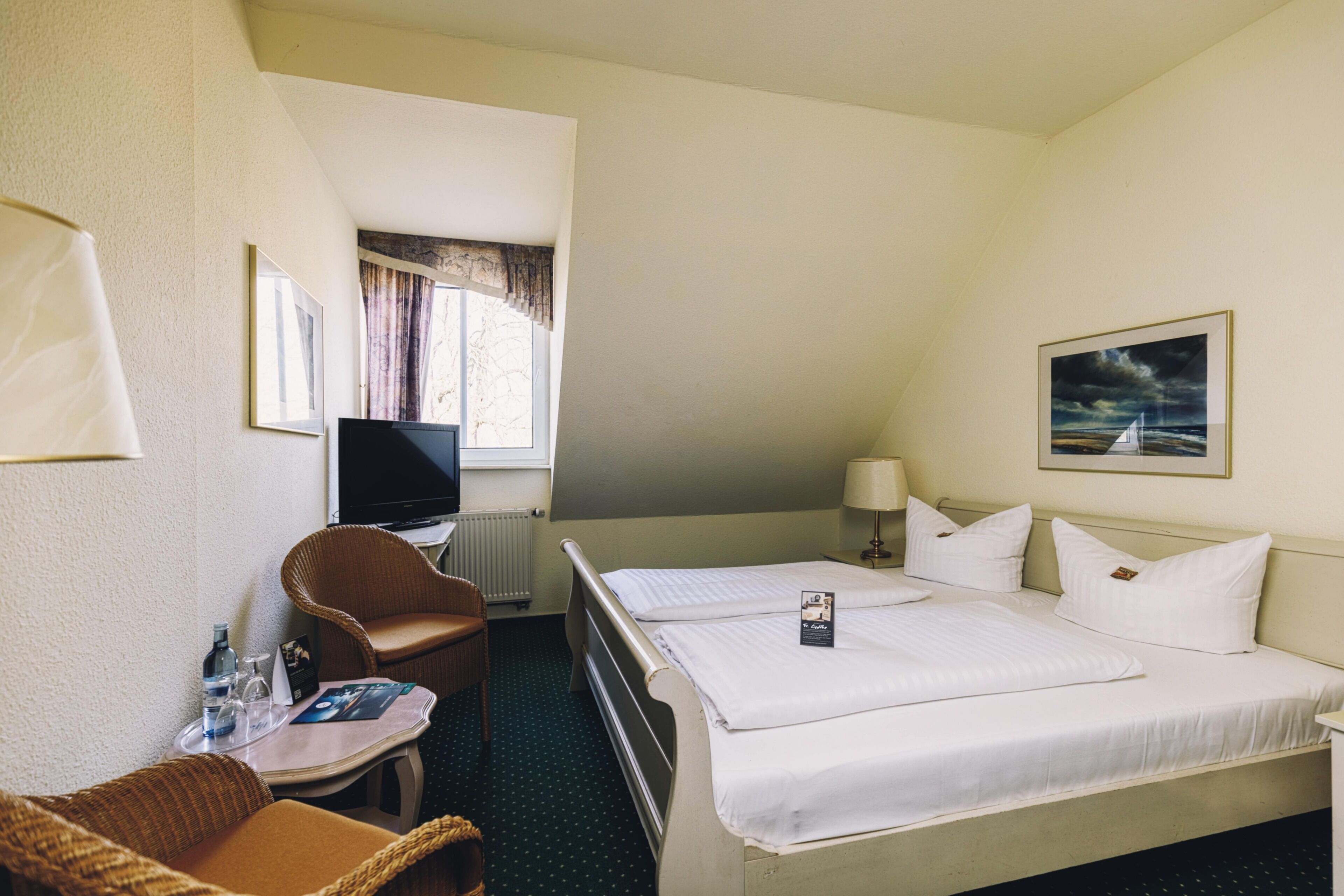 basic double room | in-room safe, individually decorated, individually furnished, desk