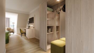 Caja de seguridad en la habitación y decoración personalizada