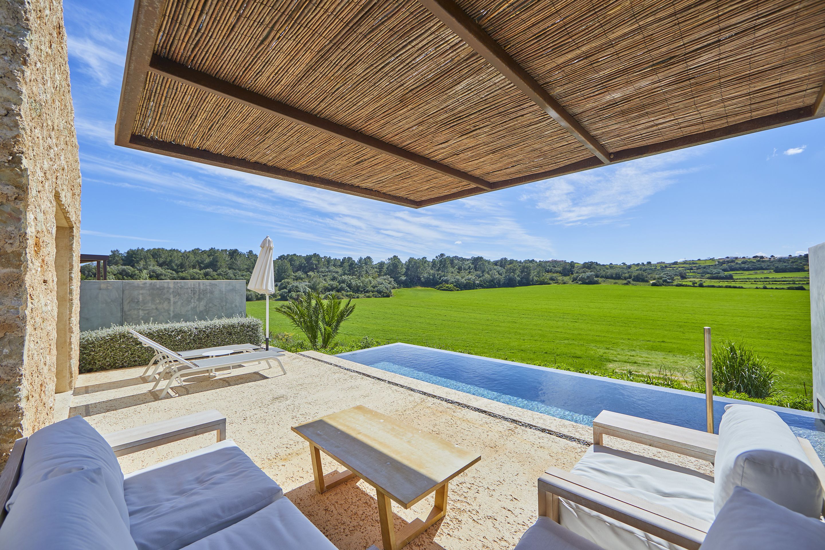 Deluxe villa, 1 kingsize bed, privézwembad, tuin | Een minibar, een kluis op de kamer, individueel gedecoreerd