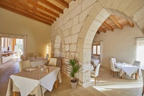 Breakfast, lunch, dinner served; Mediterranean cuisine, garden views