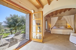 Junior Suite, 1 King Bed, Terrace, Garden Area | Mountain view - Son Penya Petit Hotel & Spa - Adults Only (Sant Llorenc des Cardassar)
