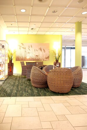 Sitteområde i lobbyen