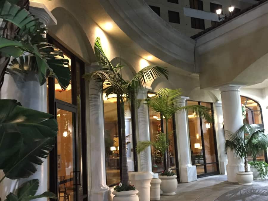 Front of property – evening/night