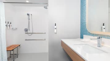 Free toiletries, hair dryer, towels