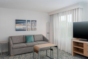 55-inch TV with satellite channels, DVD player - Homewood Suites by Hilton Holyoke-Springfield/North (Holyoke)