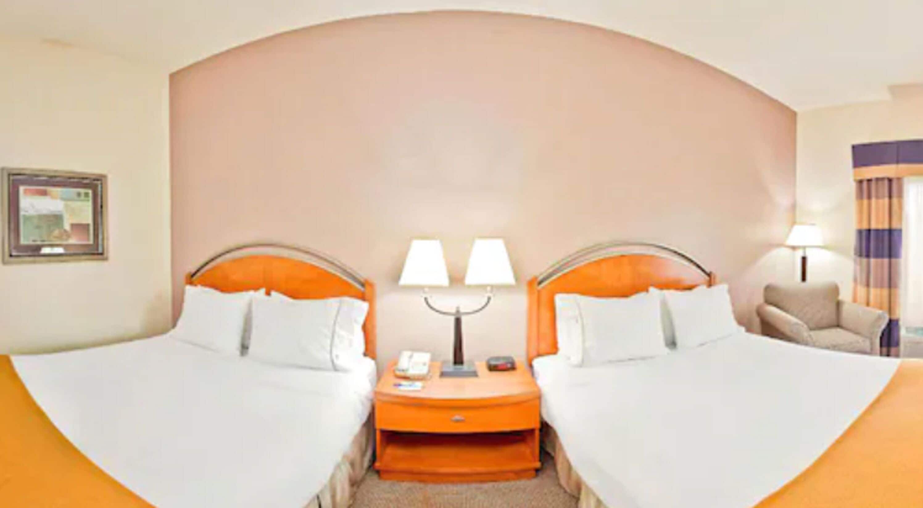 standard room, 2 queen beds | 1 bedroom, in-room safe, desk, iron/ironing board