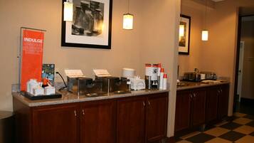 Free daily buffet breakfast