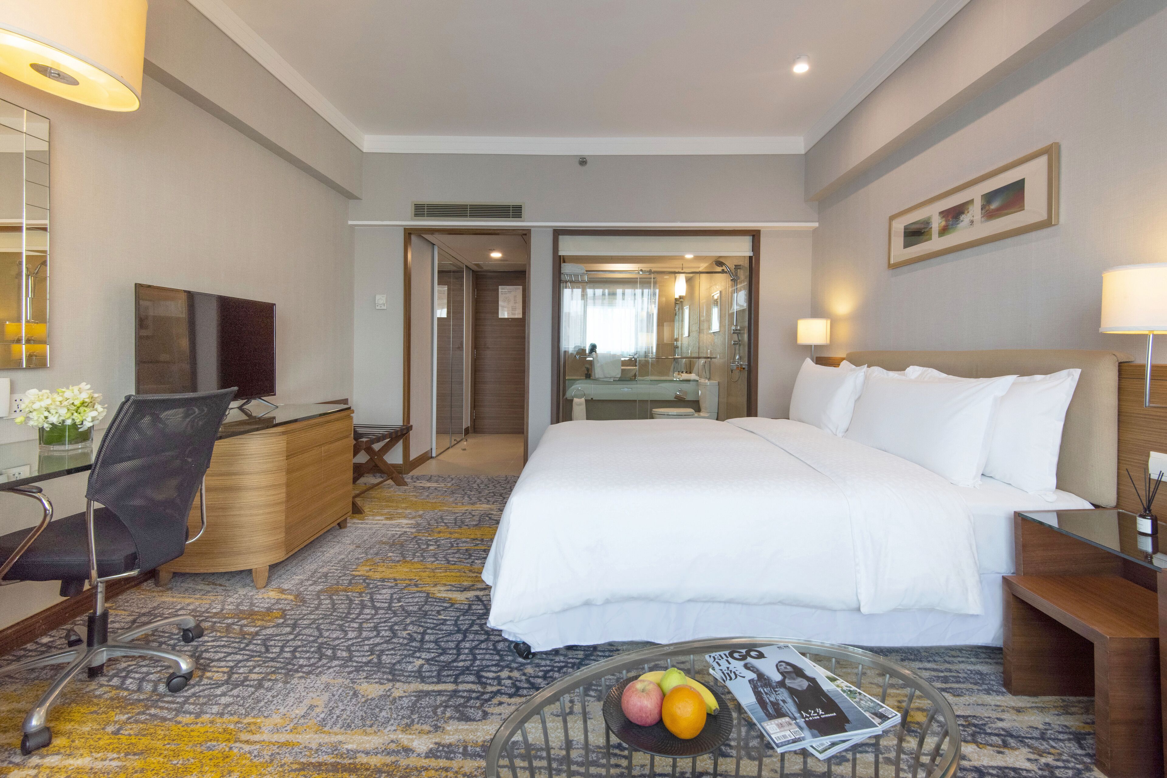 Bộ trải giường bằng vải cotton Ai Cập, bộ đồ giường cao cấp, minibar 