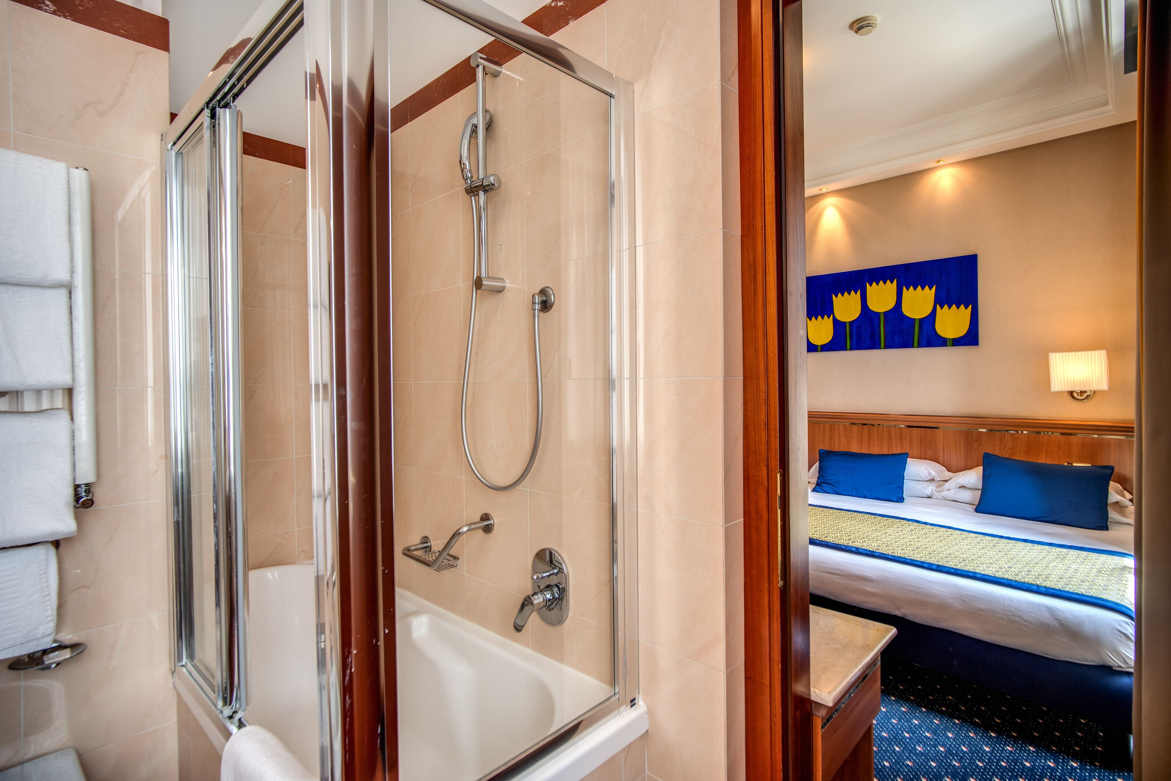 superior double or twin room | bathroom | eco-friendly toiletries, hair dryer, slippers, bidet