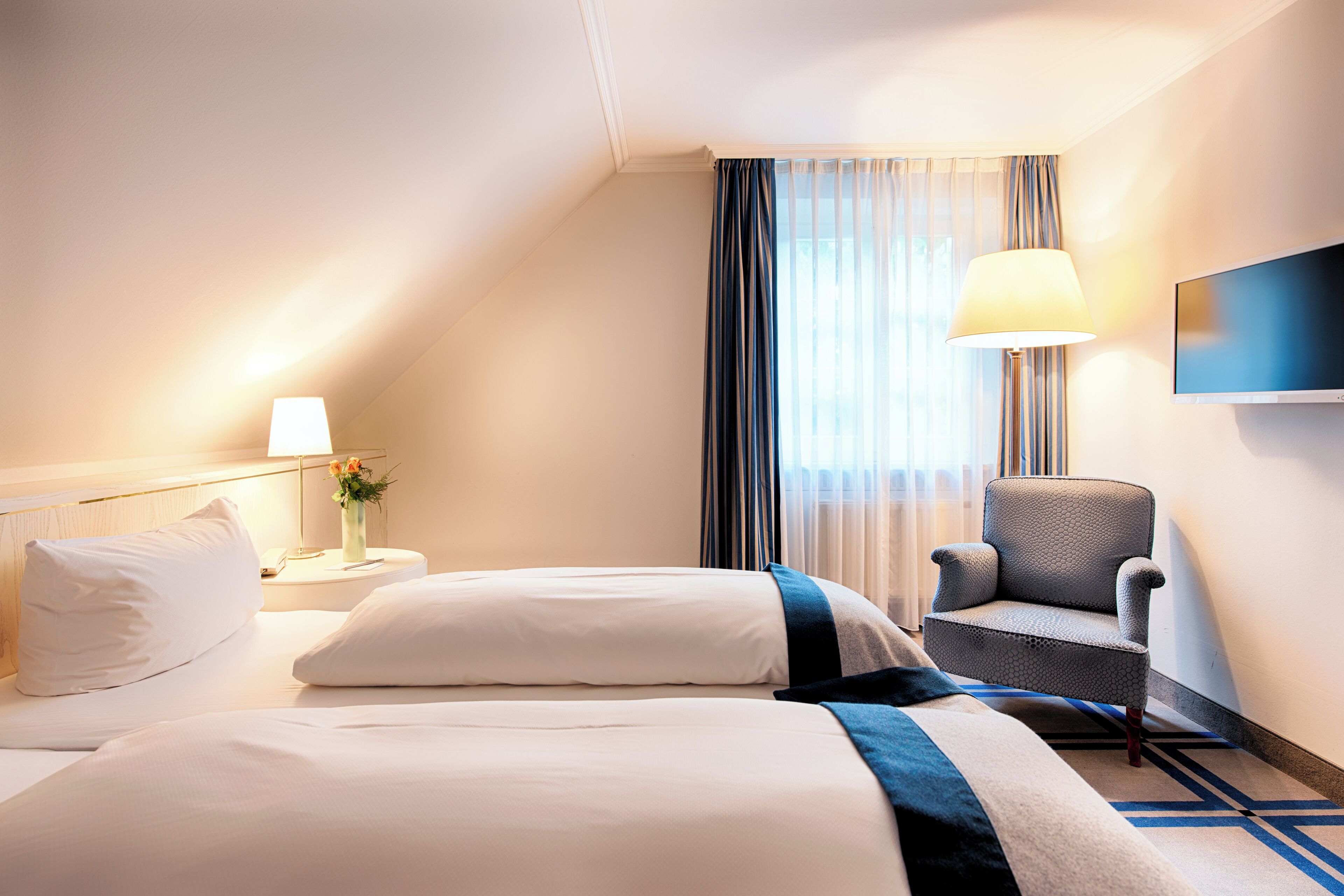 superior twin room, 2 single beds | in-room safe, desk, iron/ironing board, free wifi