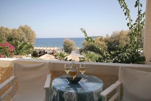 Double Room, Sea View (Upstairs) | Balcony view - The Boathouse Hotel (Santorini)