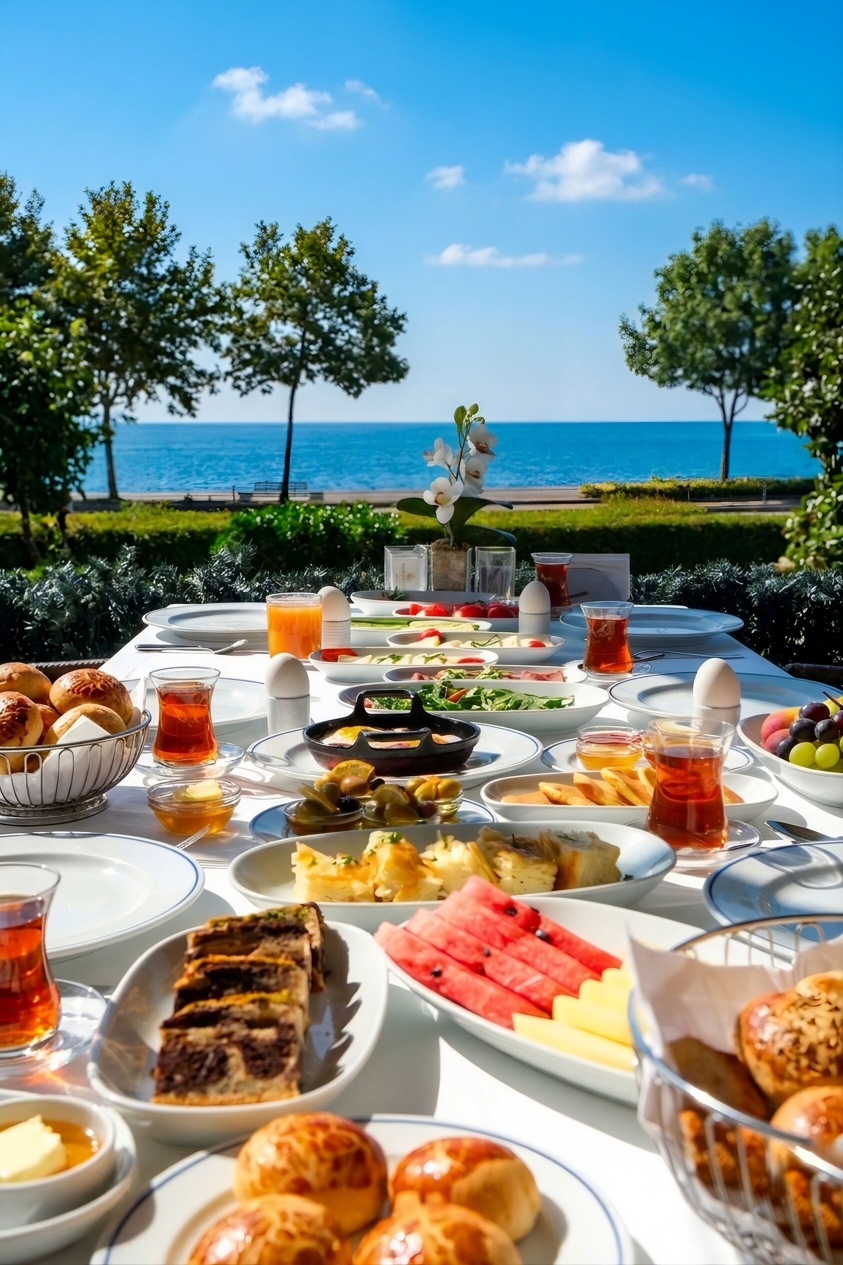 Daily buffet breakfast for a fee