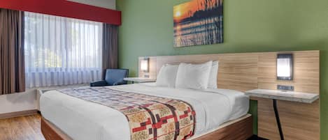 Standaard kamer, 1 kingsize bed, toegankelijk voor mindervaliden, bad | Een bureau, een strijkplank/strijkijzer, babybedden (toeslag)