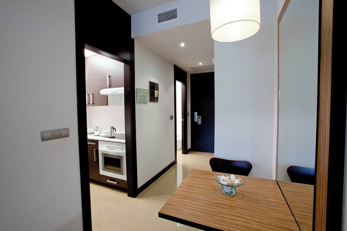 Fridge, microwave, oven, toaster