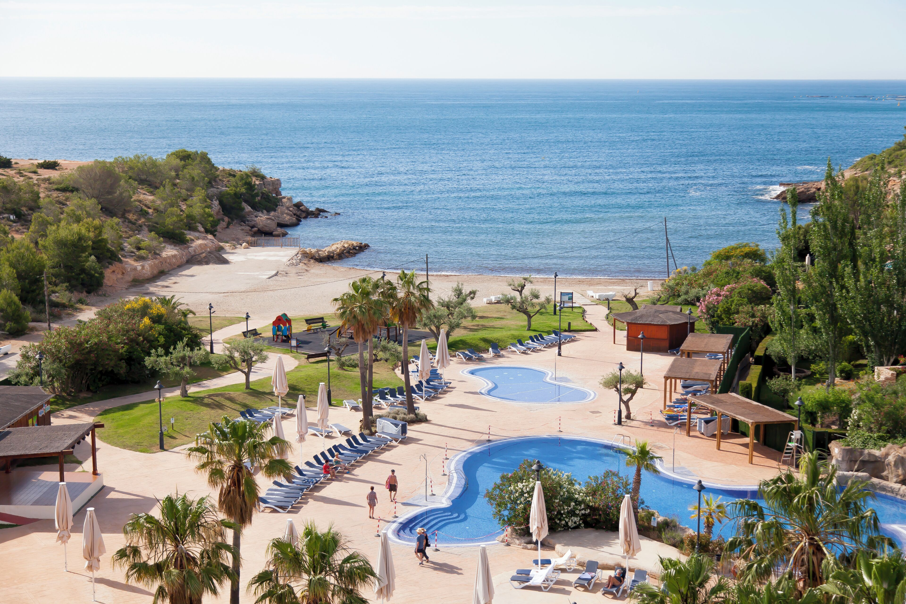 Outdoor banquet area
