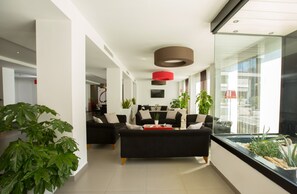 Sitteområde i lobbyen